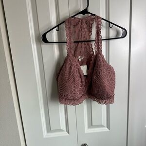 Maurices Dusty Rose Lace Bralette